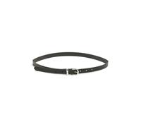 PIECES Synthetic Pcmyra Slim Belt Noos, Black/Detail:Silver Buckle, 90