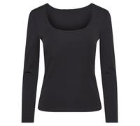 PIECES Pcneja LS Reversible Top Noos Exp BC Women's Long-Sleeved Shirt, Black, XL