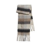PIECES Pcnikki Long Scarf BC, Silver Gray/AOP:Check, One Size