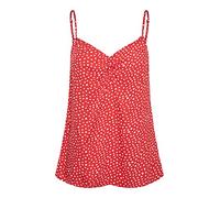 PIECES PCNYA ROUCING TOP BC Briefs, Poppy Red/AOP: Hearts, Large