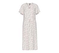 PIECES Pcnya Ss V-Neck Midi Dress BC, Cloud Dancer, L