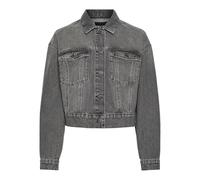 PIECES Women's Pcnynne Jacket, Grey Denim, S