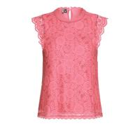 PIECES Pcolline Sl Lace Top Noos, Pink Lemonade, XS