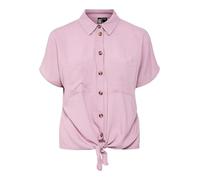 PIECES Pcpia SS Tie Shirt Noos, Dawn Pink, XL