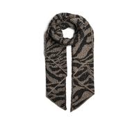 PIECES Pcpyron Women's Long Animal Scarf Noos BC Scarf, White Pepper/Aop: zebra, One size