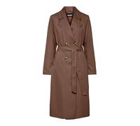 PIECES Pcscarlett LS Trenchcoat Noos Trench Coat, Coffee Quartz, L Women, Coffee Quartz, L