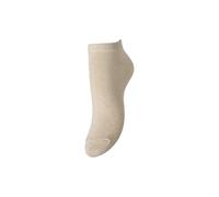 PIECES Women's Pcsebby Glitter Sneaker Sock Bc Noos, Birch, One Size