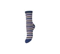 PIECES Pcsebby Glitter Striped Socks, Silver Bullet, One Size