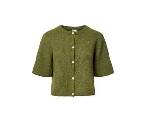 Pieces PCSILLY Women's Short Sleeve Cardigan, Sphagnum, XL