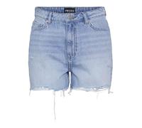 PIECES Women's PCSUMMER HW DEST LB Shorts NOOS, Light Blue (Light Blue Denim), S