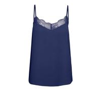 PIECES Pctiffany Women's Lace Top with Strap Noos BC Strappy Tank Top, Bellwether Blue, S