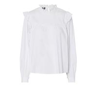 Pieces Pcvela LS Shirt Noos, Bright White, M