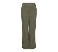 PIECES Pcvinsty Hw Linen Noos Women's Linen Trousers, Deep Lichen Green, L / 32L