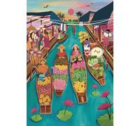 Pieces & Peace jigsaw puzzle Floating Market Thailand - 1000 pieces puzzle