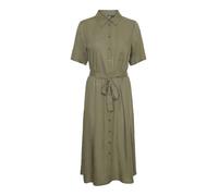 PIECES Shirt Dress PCPIA Linen Blend L, Deep Lichen Green, L