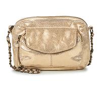 Pieces Women's Pcnaina Leather Cross Body Fc Noos Shoulder bag, Gold Colour/Aop: Snow., 20cm x 14cm 5 5cm UK