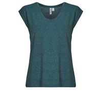 Pieces T shirt PCBILLO TEE LUREX STRIPES in Blue EU XS