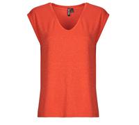 Pieces T shirt PCBILLO TEE LUREX STRIPES in Red EU S