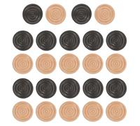 Pieces Threaded 24pcs Wooden Checkers for Chess