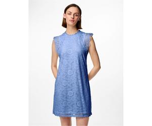 Pieces Womens Kni High Neck Mini A-Line Dress in Hydrangea - Blue - Size 16 UK