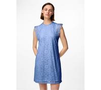 Pieces Womens Kni High Neck Mini A-Line Dress in Hydrangea - Blue - Size 8 UK