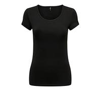 Pieces Women's Onllive Love Ss O-Neck Top, Pack of 3, Cs JRS, Black/Pack:+ 2 Black, S