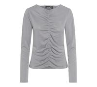 PIECES Women's Pcanora Ls Ruching Top Bc Longsleeve T-Shirt, weathervane, Large