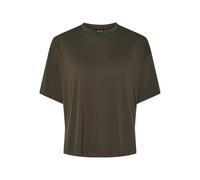 PIECES Women's Pcanora Ss Boxy Top Bc T-Shirt, Forest Night, Large