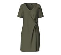 PIECES Women's Pcanora Ss V-Neck Knot Dress JRS Bc, Dusty Olive, XL