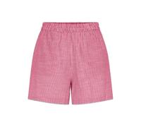 PIECES Women's Pcapia Hw Shorts Mm, Pink Lemonade/Stripes: Bright White, XL