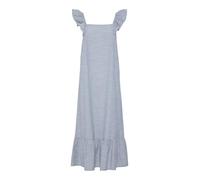 PIECES Women's Pcapia Sl Square Neck Ankle Dress Mm, Nautical Blue/Stripes: Bright White, XL