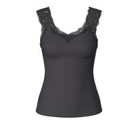 PIECES Women's Pcbarbera Lace Top Noos Bc Tank, Magnet, Large