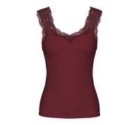 PIECES Women's Pcbarbera Lace Top Noos Bc Tank, Tawny Port, Large
