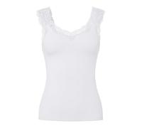 PIECES Women's Pcbarbera Lace Top Noos Top, Bright White, L