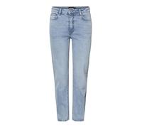 PIECES Women's Pcbella Hw Tap ANK Jeans Lb306 Noos Pants, Light Blue (Light Blue Denim), 25W x 32L