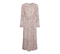 PIECES Women's Pcbernice Ls Ankle Dress Bc, Papaya/AOP: Graphic, M