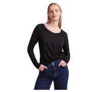 PIECES Women's Pcbillo Ls V-Neck Noos T-Shirt, Black/Stripes: Black Lurex, Large