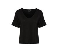 PIECES Women's Pcbillo Oversized Tee Stripes Noos T-Shirt, Black/Detail: Black Lurex, XS