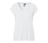 PIECES Women's Pcbillo Tee Solid Noos T-Shirt, White (Bright Bright White), 10 (Manufacturer size: Small)