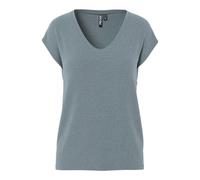 PIECES Women's PCBILLO TEE Stripes NOOS T-Shirt, Trooper/Detail: Gold Lurex, XS
