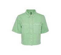 PIECES Women's Pcblume SS Shirt Bc Blouse, Absinthe Green, XS