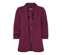 PIECES Women's Pcbosella 3/4 Blazer Noos Blazer, Grape Wine, S