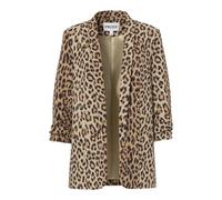 Pieces Boss 3/4 Printed Blazer Brown L Women