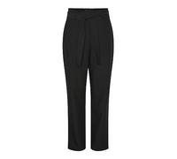 PIECES Women's Pcboss Hw Paperbag Straight Pants Noos, Black, S
