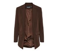 PIECES Women's PCBOSSY LS Loose NOOS Blazer, Chicory Coffee, M
