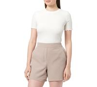 PIECES Women's PCBOZZY HW Shorts NOOS BC, Silver Mink, L