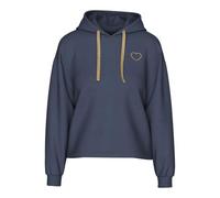 PIECES Womens Pcchilli Ls Heart Hoodie Noos Bc, Ombré Blue, XS UK