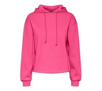 PIECES Women's Pcchilli LS Hoodie Noos Bc Sweatshirt, Shocking Pink, XS