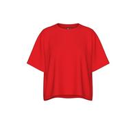 PIECES Women's Pcchilli Summer 2/4 Loose Sweat Noos Bc Sweatshirt, Red (Poppy red), L