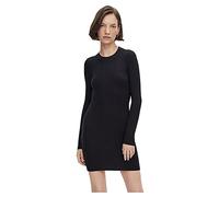 PIECES Women's PCCRISTA LS O-Neck Knit Dress NOOS BC, Black, S